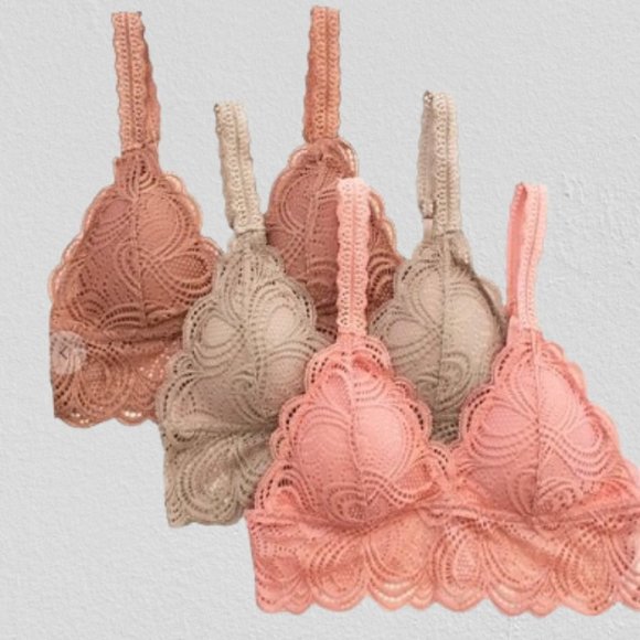 Coral All Lace Bralette - Picture 7 of 11